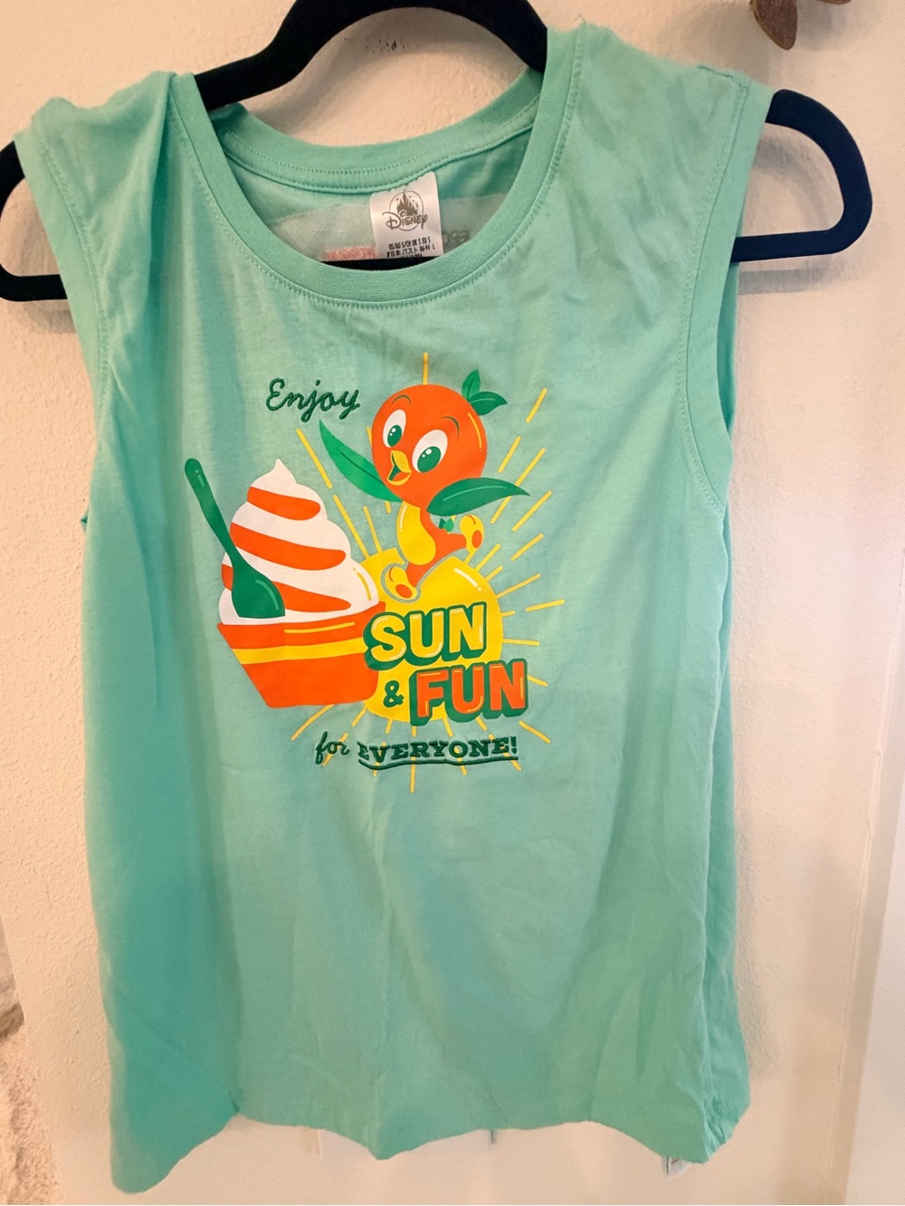 Disney Mint Green 'Sun & Fun' Graphic Tank Top